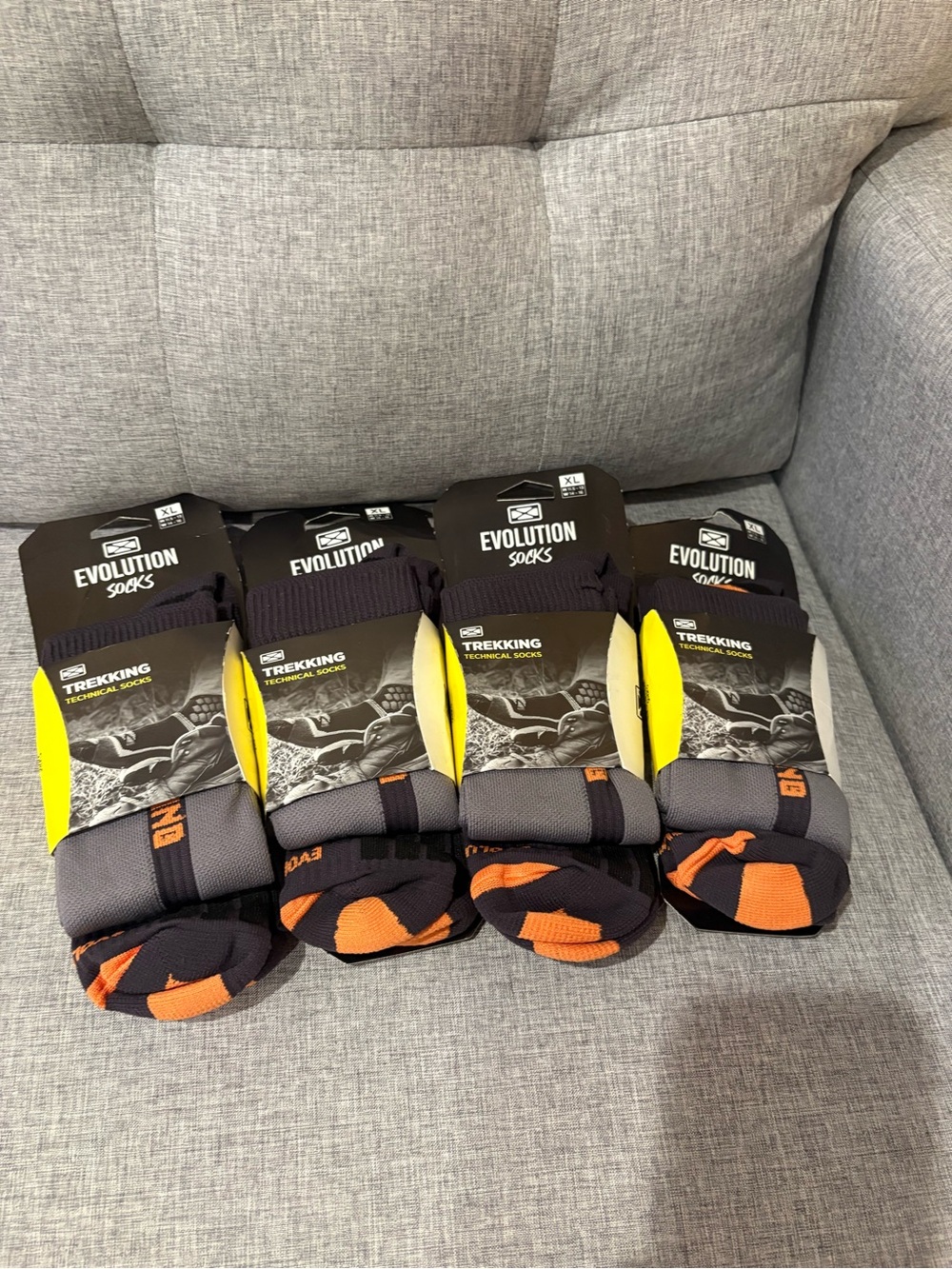 Trekking Technical Socks Evolution Size XL Men 11.5-13 Non Slip  Hiking Bundle 4